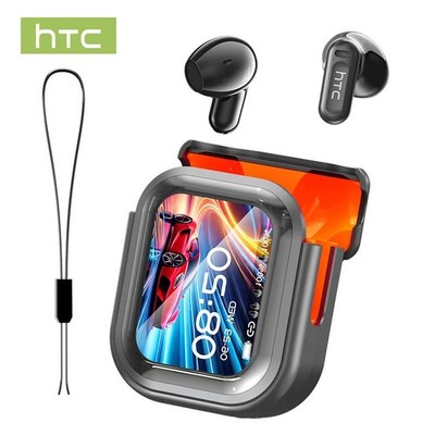 HTC NE20 Bluetooth 6.0 Earphones Hi-Fi Audio with Multifunctional LCD Display