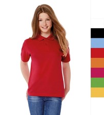 2 Stück Set B&C Unisex Kinder Poloshirt 12 Farben 110/116 - 152/164 Safran PK486
