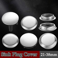 Stainless Steel Sink Plug Cover Kitchen Hole Blanking Plug Stopper Basin Decor