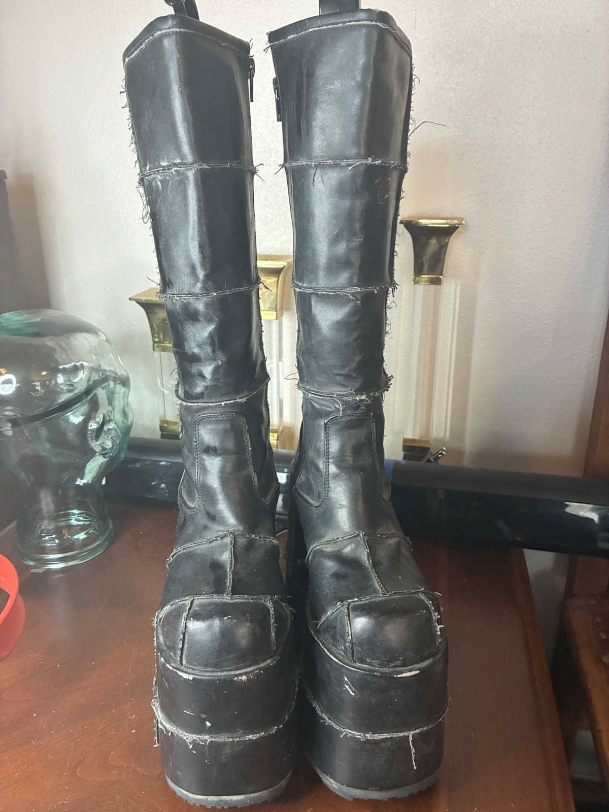 Rare Morbid Threads MT:2 Stack platform boots siz… - image 2
