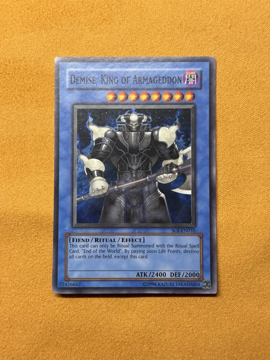 Demise, King of Armageddon Yu-Gi-Oh! TCG Individual Trading Card