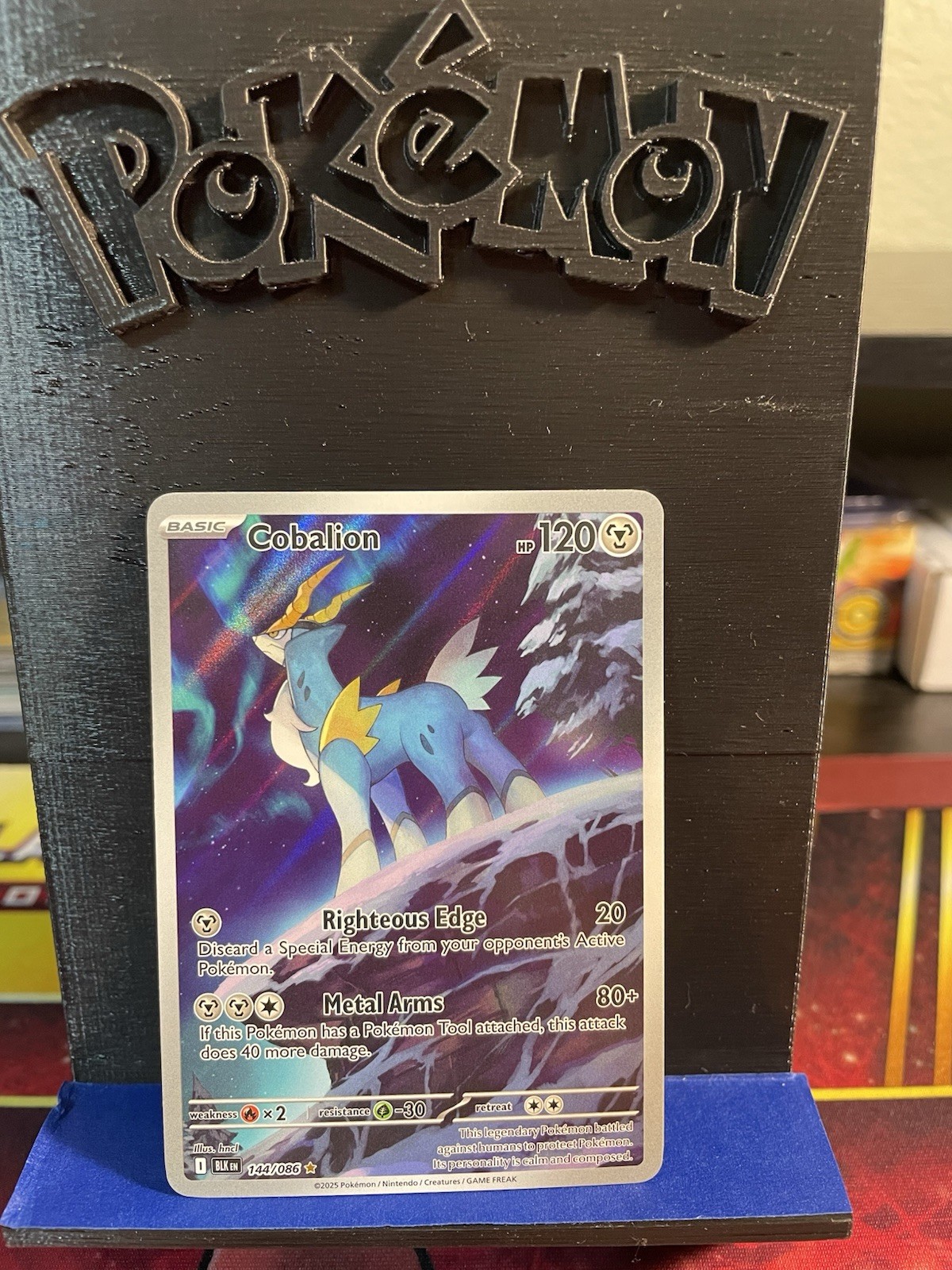 Pokémon Cobalion Illustration Rare 144/086 Black Bolt NM