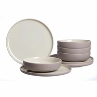 Ritzenhoff & Breker Jasper Tafelservice 8-Tlg. Geschirrset Rund Steinzeug Taupe