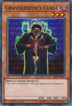 Gravekeeper's Oracle SS01-ENB10 YuGiOh Speed Duel Starter Decks: Destiny Masters card