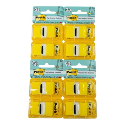 400 Yellow Post-it Flags 1'' x 1.7'' Yellow Page Markers