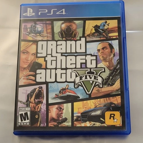 Rockstar Games Grand Theft Auto V Sony PlayStation 4 Manual Included Multiplayer