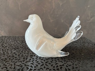weiße Friedenstaube, Glass Cathedral Santa Chiara / Murano 14,0cm 480g