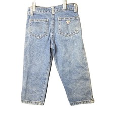 Vintage 90s Baby Guess Size 2Y Blue Denim 90s Jeans Straight Leg Boys Girls NICE