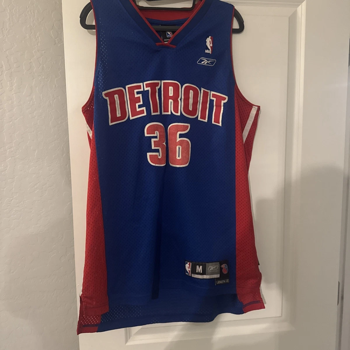 Reebok Rasheed Wallace Detroit Pistons NBA Fan Apparel & Souvenirs 