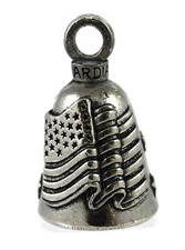 USA FLAG  GUARDIAN BELL gremlin FITS harley road king