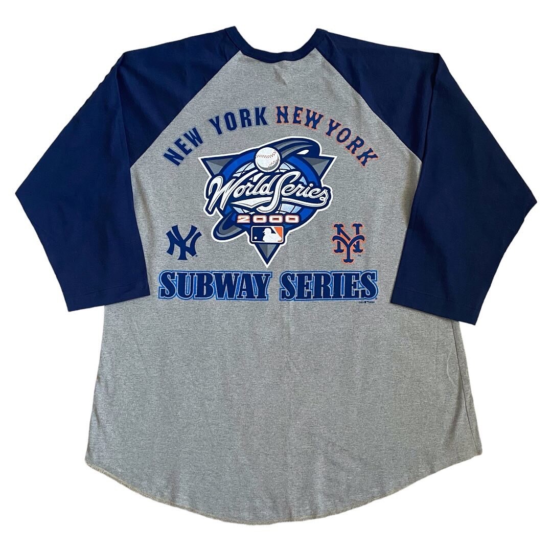Y2K 07 MLB NEWYORK subwaySeries NAVY XXL 記念グッズ Y2K 07 MLB
