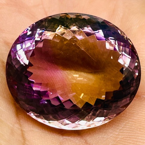 VVS 83 Cts Natural Ametrine Certified Huge Pendant Size Oval Untreated Gemstone - Picture 20 of 21