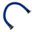 thumbnail 24  - 24mm Blue Softline Barrier Rope Wormed In Brown C/W Cup End Fittings