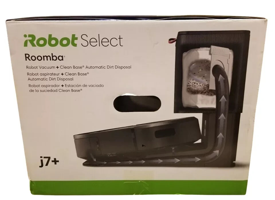 iRobot Roomba j7+ Wi-Fi Robot Vacuum Cleaner w/Clean Base J7 Plus ***Brand New**