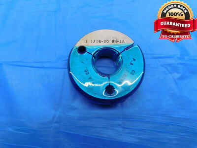 1 1/16 20 UN 1A THREAD RING GAGE 1.0625 GO ONLY P.D. = 1.0286 INSPECTION CHECK