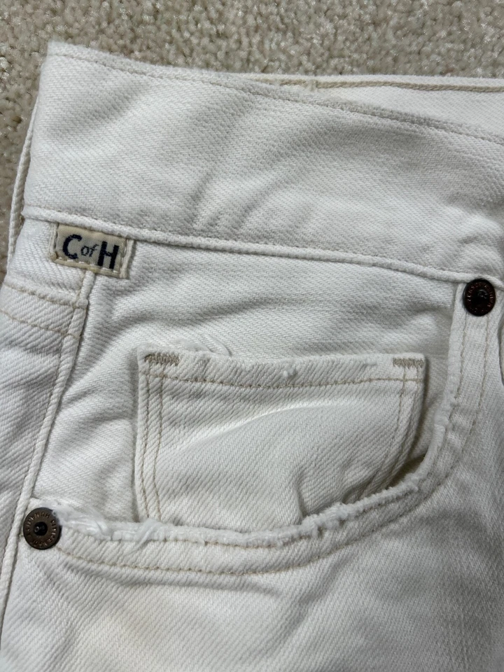 Minifalda vaquera Citizens Of Humanity talla 28 blanca premium vintage dobladillo crudo Foto 2 de 4
