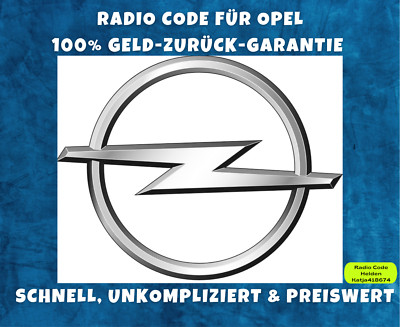 Opel Touch and Connect Radio Code / Key Code Vauxhall Touch & Connect