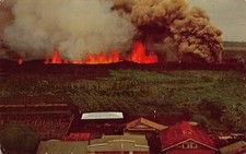 Kapoho HI Kilauea Shield Volcano Eruption Hawaii Feb 16 1960 Vtg Postcard Q5