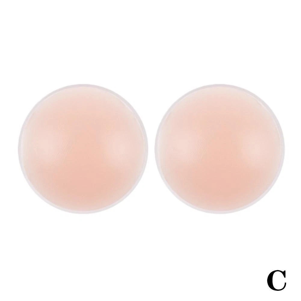 COMNICO 40 cuscinetti per capezzoli, monouso, autoadesivi, non visibili, da donna, per capezzoli invisibili, con scatola da viaggio per abito senza spalline (beige), beige., 6 × 6 × 0.01 cm
