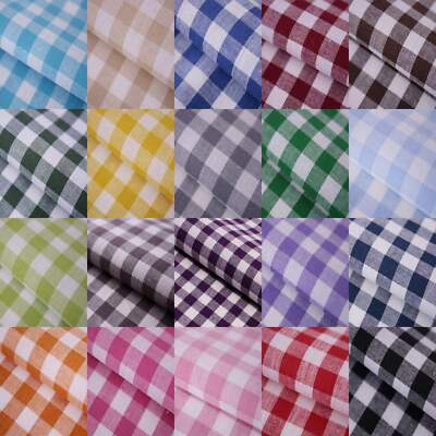 Stoff Meterware Karo 1x1 cm Baumwolle Landhaus Kariert Karostoff  Baumwollstoff