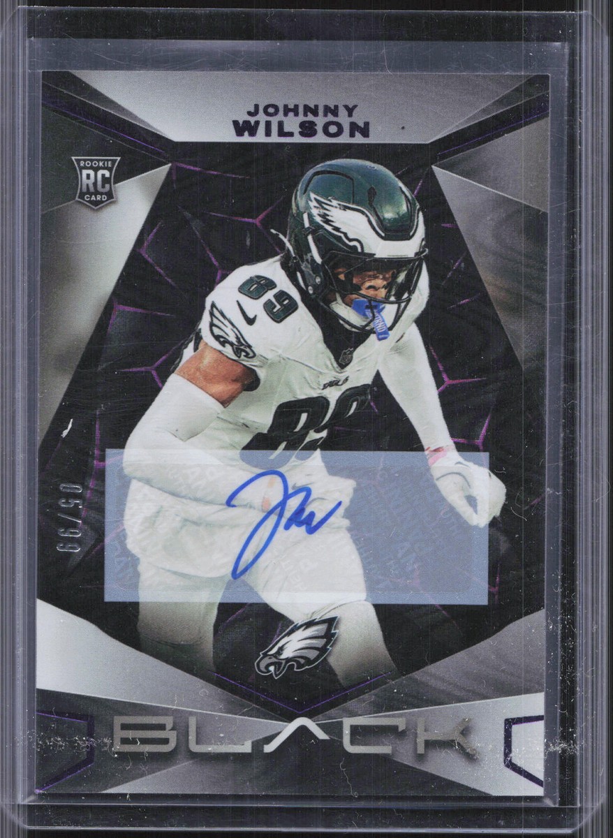 2024 Panini Black #155 Johnny Wilson Rookie Auto Purple #/99 RG2