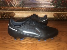 6 Men's Nike Tiempo Legend 9 Pro FG Black Smoke Grey DA1175-001 Soccer Cleats