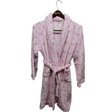 Soft Womens Pink Housecoat / Bath Robe Hotel Spa Collection Fits Most  See Tag