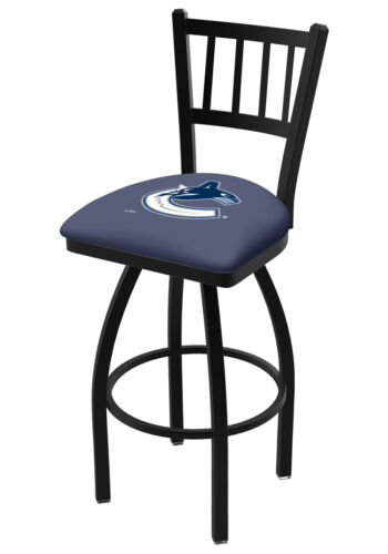 Vancouver Canucks HBS "Jail" Back High Top Swivel Bar Stool Seat Chair (30") - Picture 1 of 1