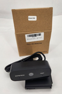 DEPSTECH HD Webcam with Microphone. 1080P USB Web Camera for Laptop. Model D06