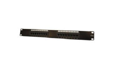 Dolphin Components DC-PP5e-16 16-Ports Cat-5E Flat Type Patch Panel