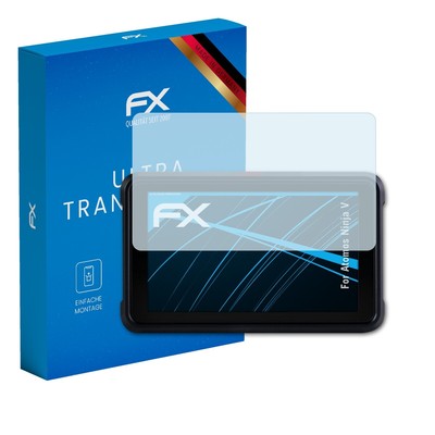 atFoliX Displayschutzfolie für Atomos Ninja V Schutzfolie klar Folie
