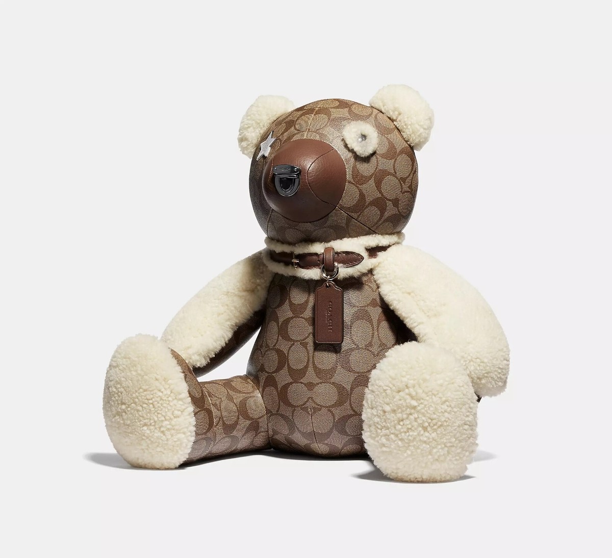 coachベアー NWT Coach Big Bear In Signature Canvas F75528 | eBay
