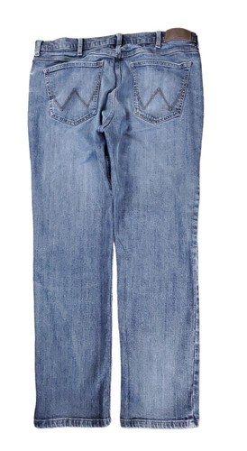 Wrangler Jeans Men W38 L30 Blue Stretch Denim - Afbeelding 3 van 10