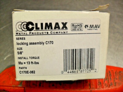  Climax C170 5/8''  Series C170 Locking Assembly  C170E-062 NIB