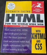 HTLM For the World Web With XHTML & CSS by Elizabeth Castro 2003 Paperback