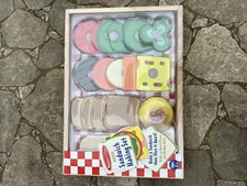 Melissa  Doug Wooden Sandwich-Making Pretend Play Food Set