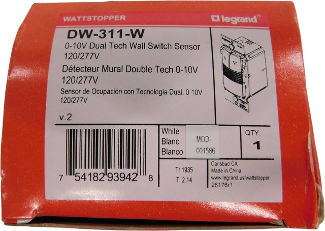Legrand DW-311-W Dual Dimming Wall Switch Mounting Sensor - White for ...