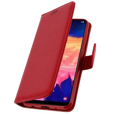 Flip wallet case, slim cover Huawei P Smart 2019 / P Smart Plus 2019   Red