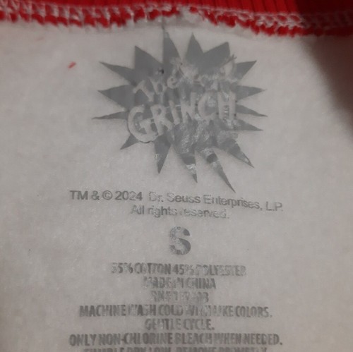 The Grinch Boy's Sweatshirt Size Small - Picture 4 of 4