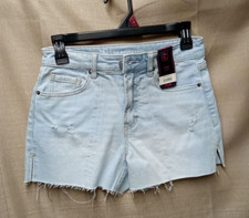 NOBO Womens Size 3 High Rise Distressed Shorts Light Wash 3" Inseam W28 NWT