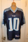 REEBOK NFL Equipment Tennessee Titans Vince Young #10 Blue Football Jersey Small