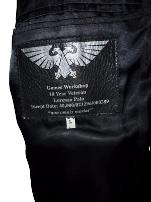 GAME WORKSHOP HOCHWERTIGER BRITISH MADE ECHTLEDER MANTEL - GR. L - PASST UK 42-44