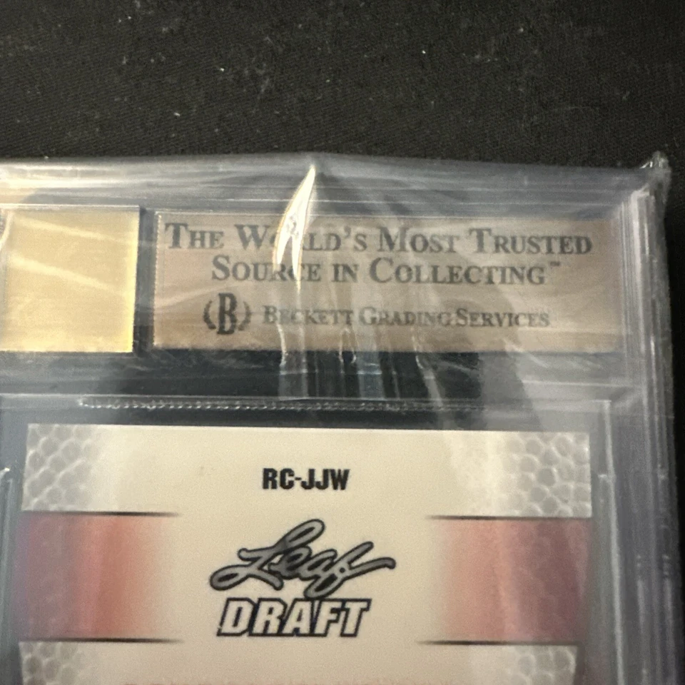 2011 Leaf Metal Draft J.J. WATT Prismatic Blue #'d 25 BGS 10 Auto 9.5 Gem  - Image 4 of 4