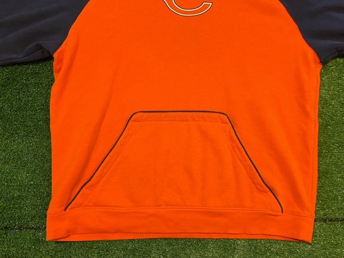 Vintage Chicago Bears sweatshirt extra large hoodie orange blue mens Reebok Y2K - Picture 5 of 12
