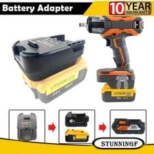 Battery Adapter for Milwaukee for Dewalt 18V Li-Ion Battery Convert for RIDGID