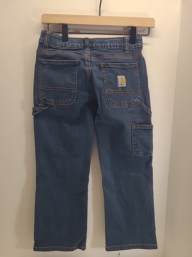 carhartt boys size 8 carpenter pants denium - Picture 4 of 4
