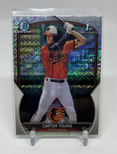 2023 Bowman Chrome Carter Young 1st Mega Box Mojo Refractor #BCP-183