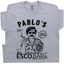 Pablo Escobar T Shirt Famous Dive Bar Shirts Funny Beer Tee Cool Pub Drinking