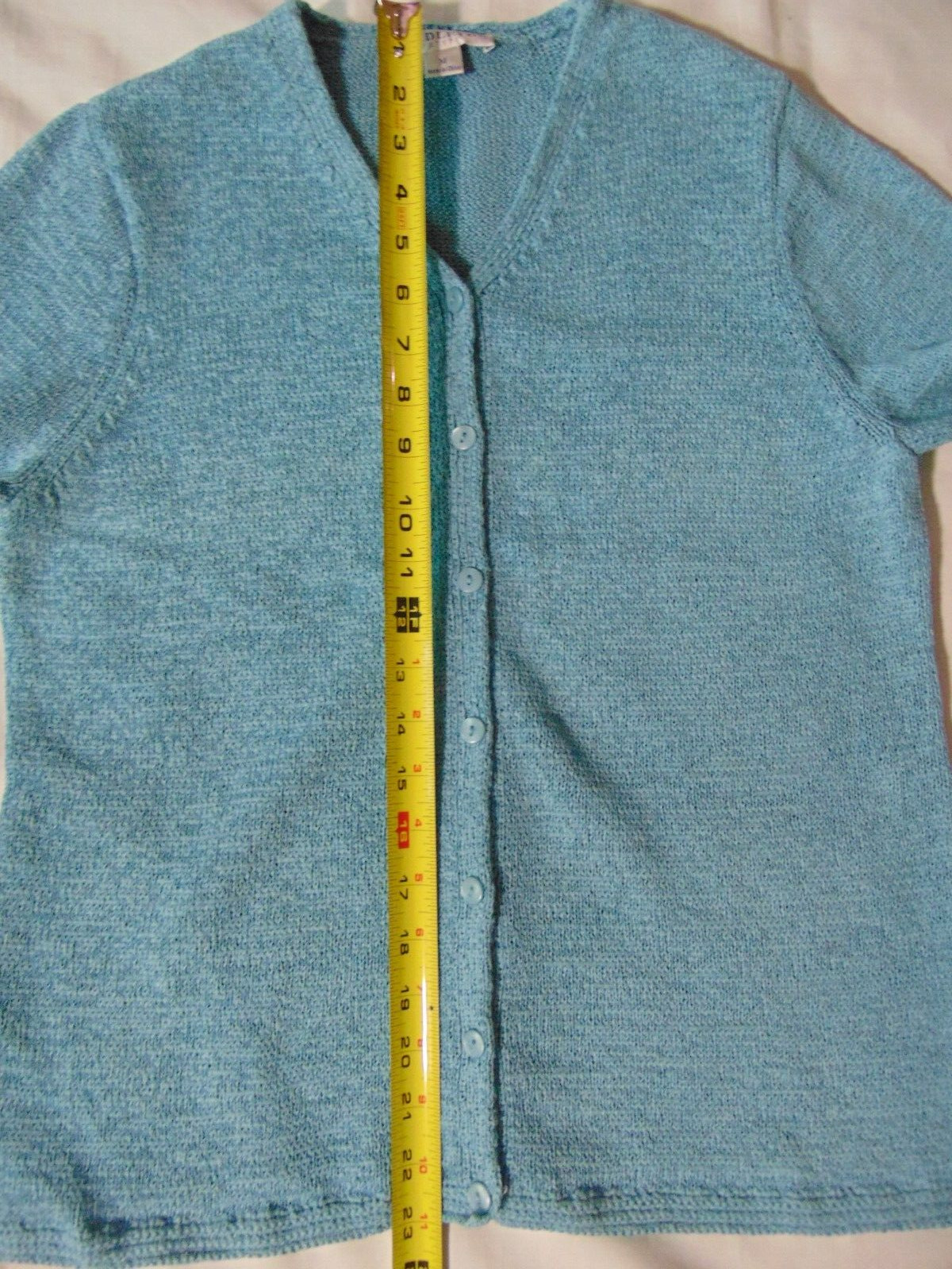 Pendleton aqua blue button down cardigan knit swe… - image 8