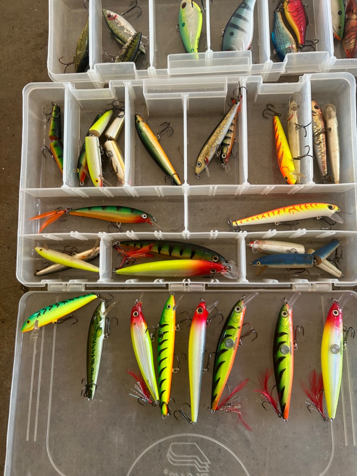 🔥🔥🔥LARGE LOT OF FISHING LURES 🔥🔥🔥🔥RAPALA MEPPS DAREDEVIL LITTLE CLEO eBay